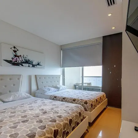 Apartamentos En Edificio H2 Bocagrande Cerca Al Mar Cartagena Habitación foto